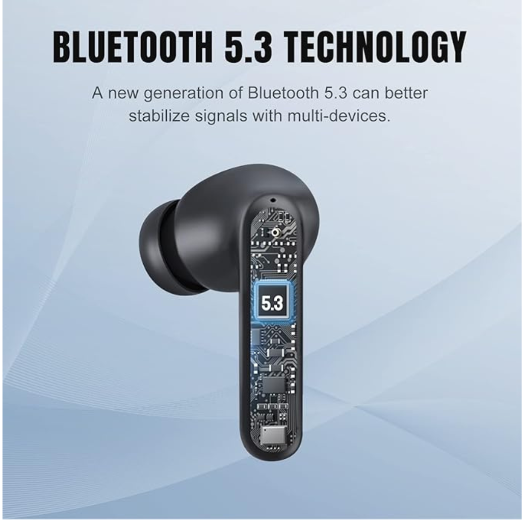 Audífonos Bluetooth  TECNO SONIC cancelación ruido, 22 horas de batería.
