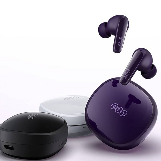 Audífonos Bluetooth QCY T13X Bluetooth 5.3, Calidad superior, 30Horas de batería, 8 horas continúa.Púrpura