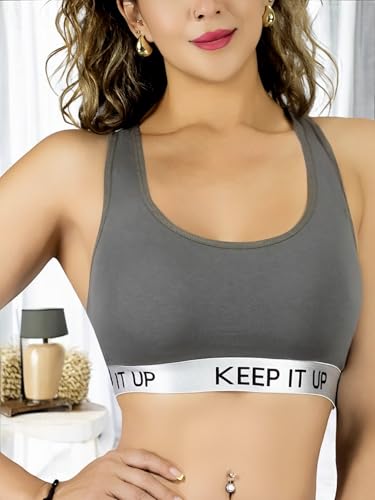 MALABIS Bra Mujer con Copas Push Up Peto Medio Comodidad Sin Varilla