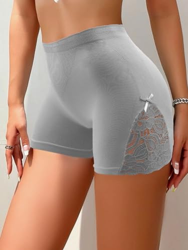 Set 2 Panty Faja Moldeado Calzon Levanta Gluteos Boxer Mujer (Negro/Gris, Talla única)