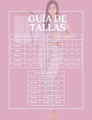 Pijama De 3 Piezas Mujer Pantalon Short Y Playera A Juego
