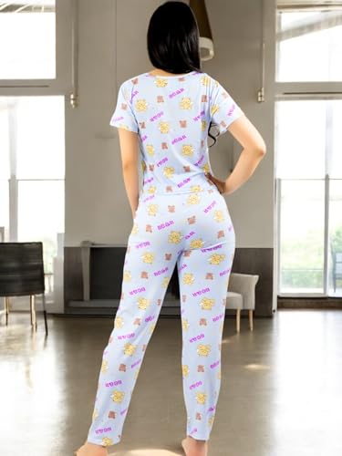 Pijama De 3 Piezas Mujer Pantalon Short Y Playera A Juego