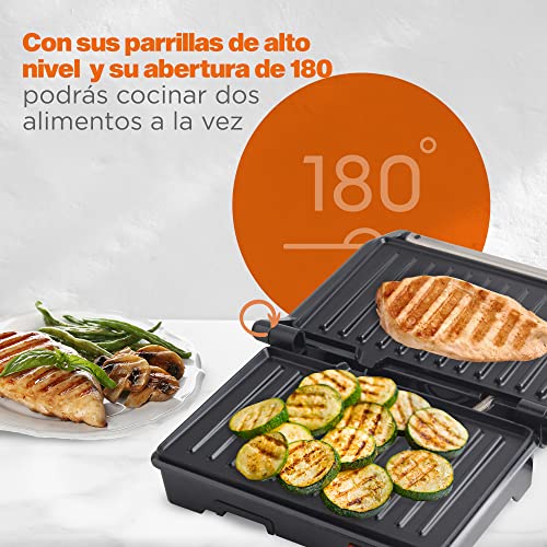 Prensa eléctrica para pan antiadherente.