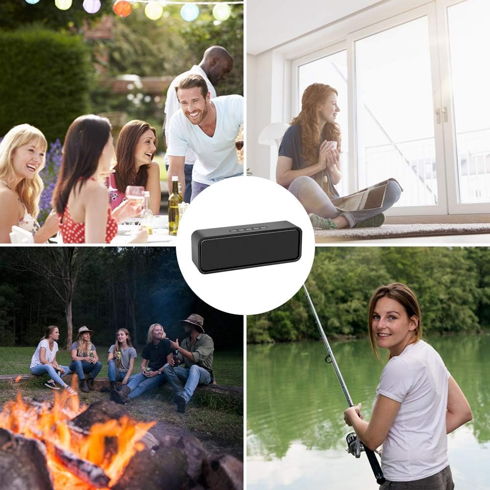 Revisión del soporte de sonido estéreo Bluetooth SOYTO en color negro para una experiencia musical detallada.