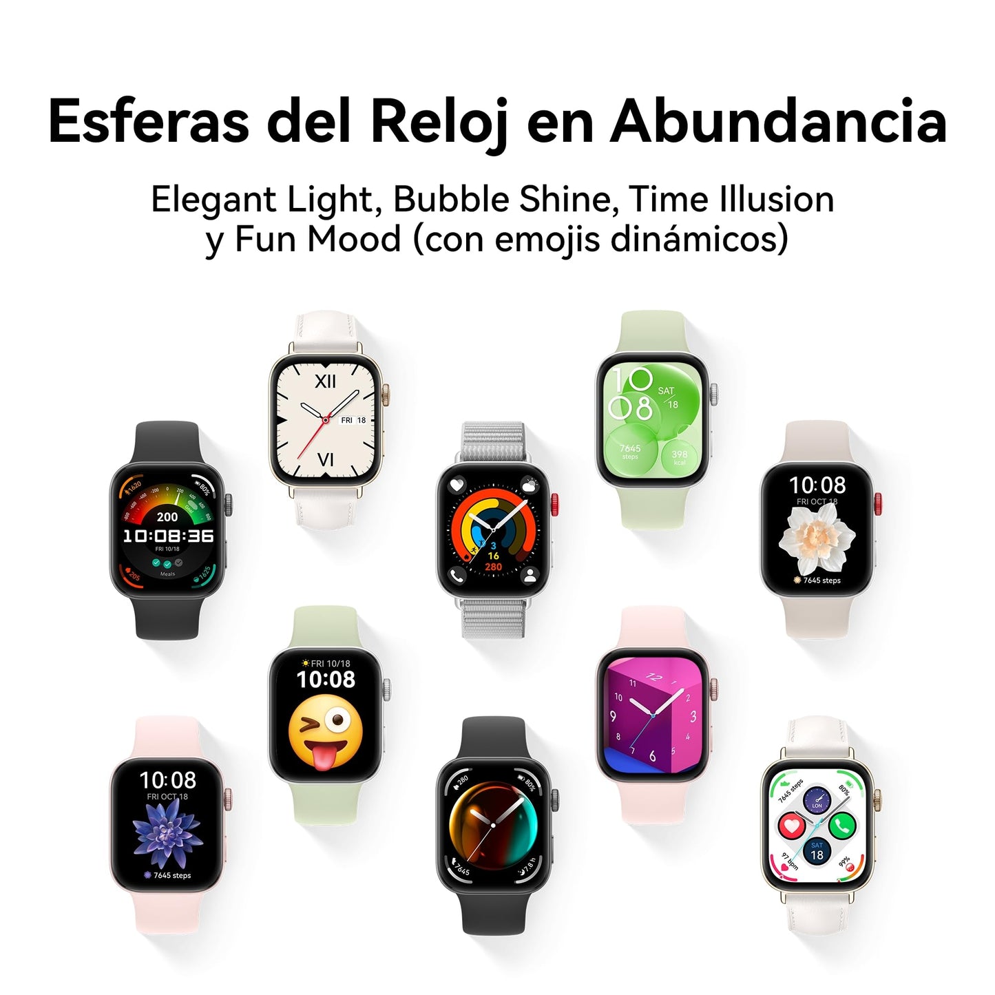 HUAWEI WATCH FIT 3, Pantalla AMOLED de 1.82", Diseño Ultradelgado, Monitoreo Integral del Ejercicio, Gestión Integral de la Salud, Batería de 10 Días.