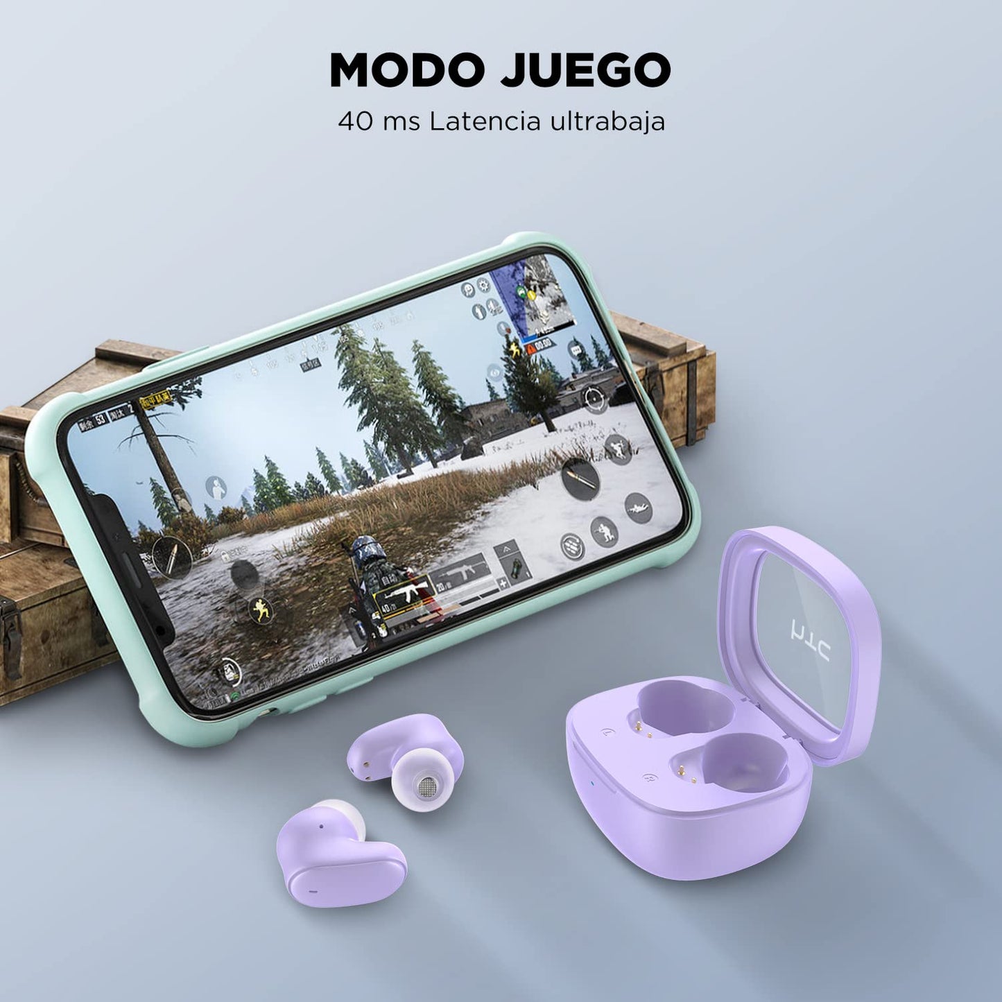 Audífonos Inalámbricos HTC Bluetooth 5.3 Audífonos-Inalámbricos Manos Libres