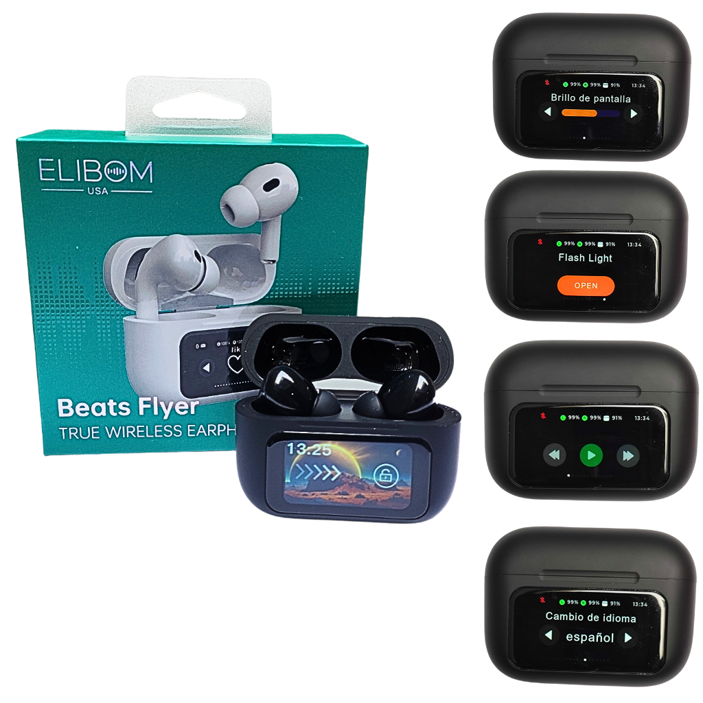Xiaomi Poco C75 + Xiaomi smartband 8 active y Audífonos con Pantalla ELIBOM Beats Flyer