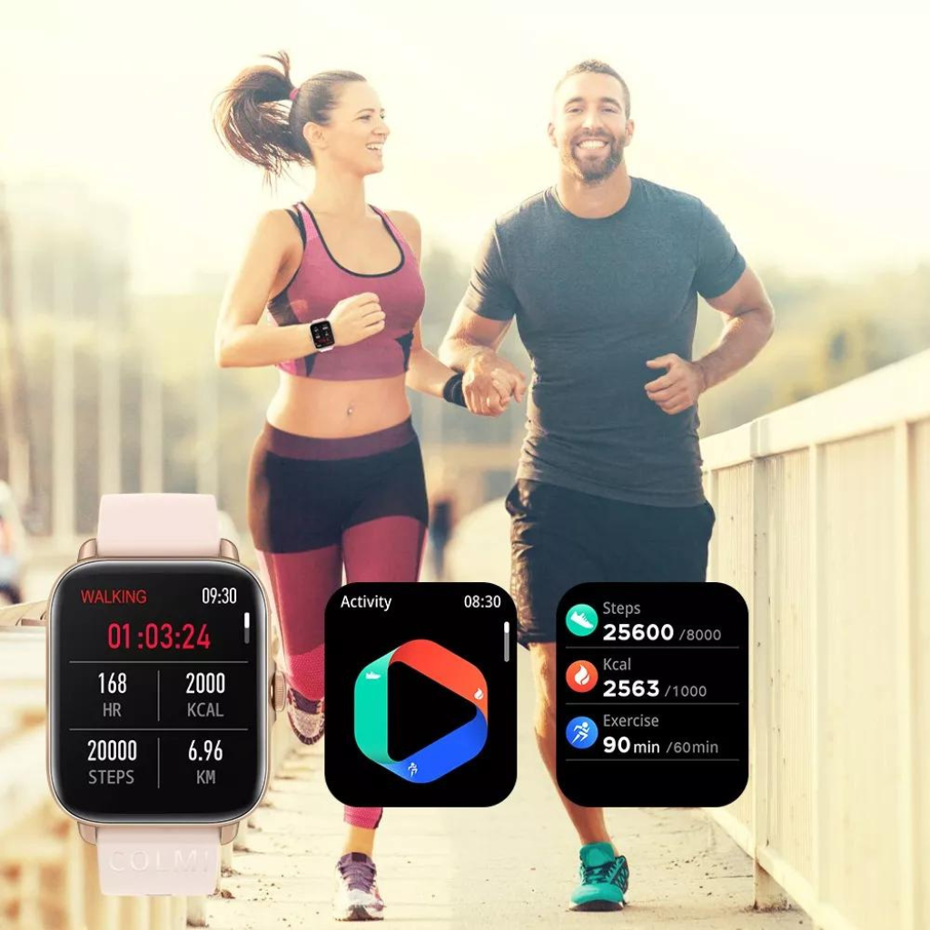 Smartwatch Colmi P28plus. Notifica llamadas. DORADO