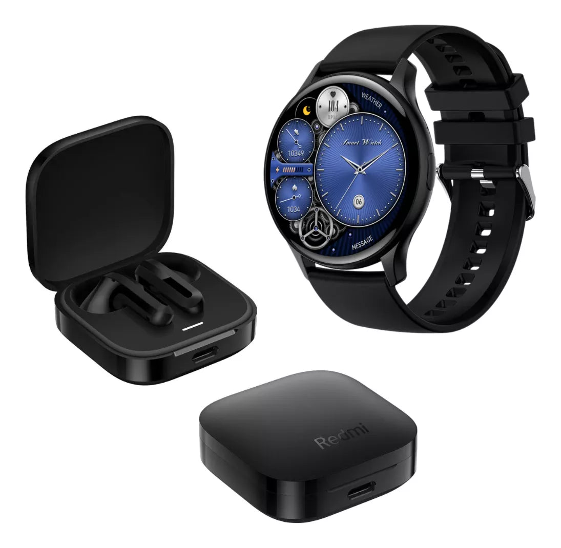 Auriculares Bluetooth Audifonos Y Reloj Xiaomi Redmi Note