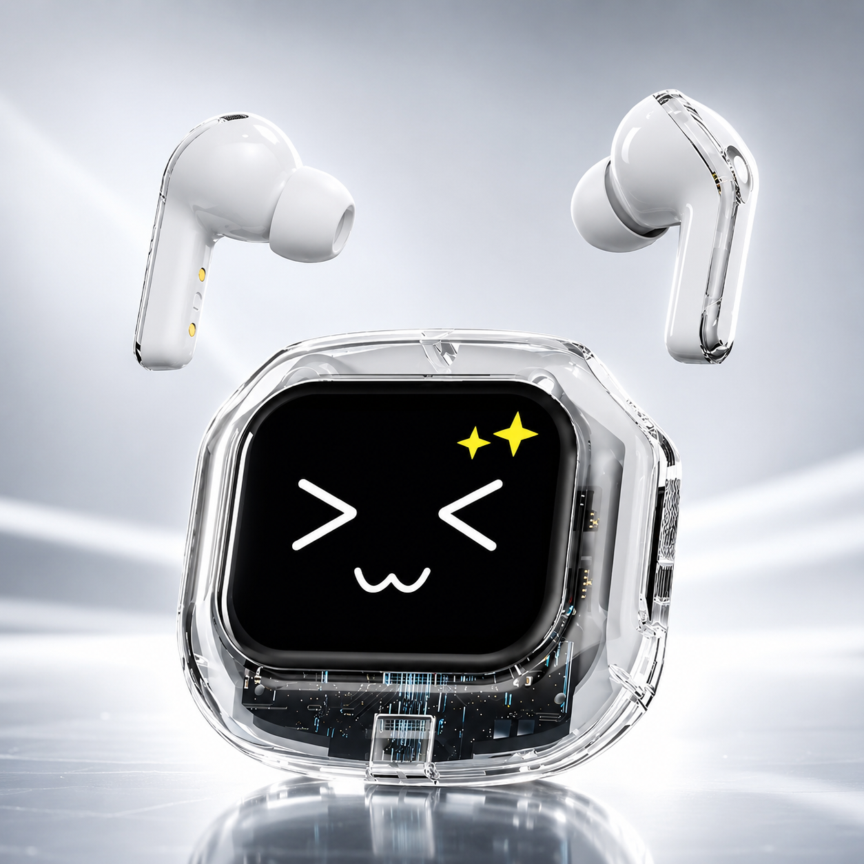 SmartBuds AI con Pantalla Táctil, Traducción Inteligente y Audio Hi-Resolution