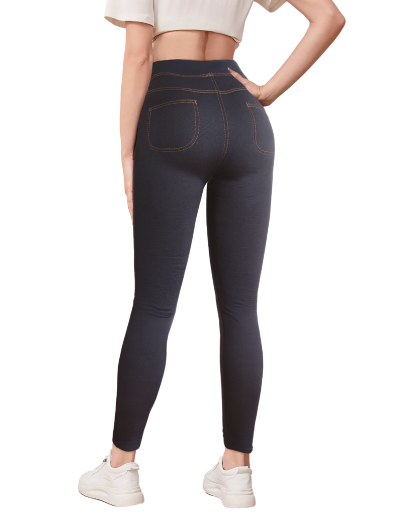 Legging Mujer Mezclilla Grueso Mallones Leggins Mayon Mallas