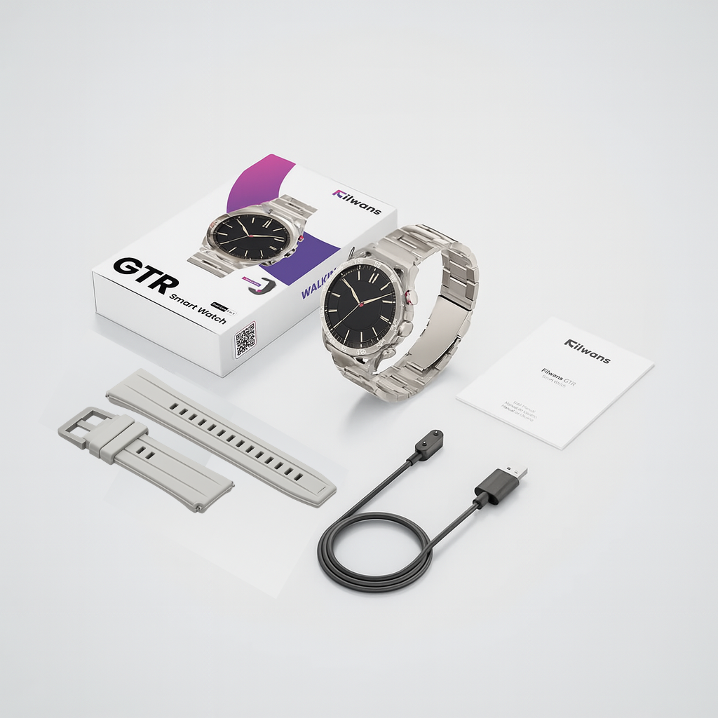 Combo Premium Filwans GTR + Philips TAT1320WT Smartwatch AMOLED con Llamadas + Audífonos Bluetooth
