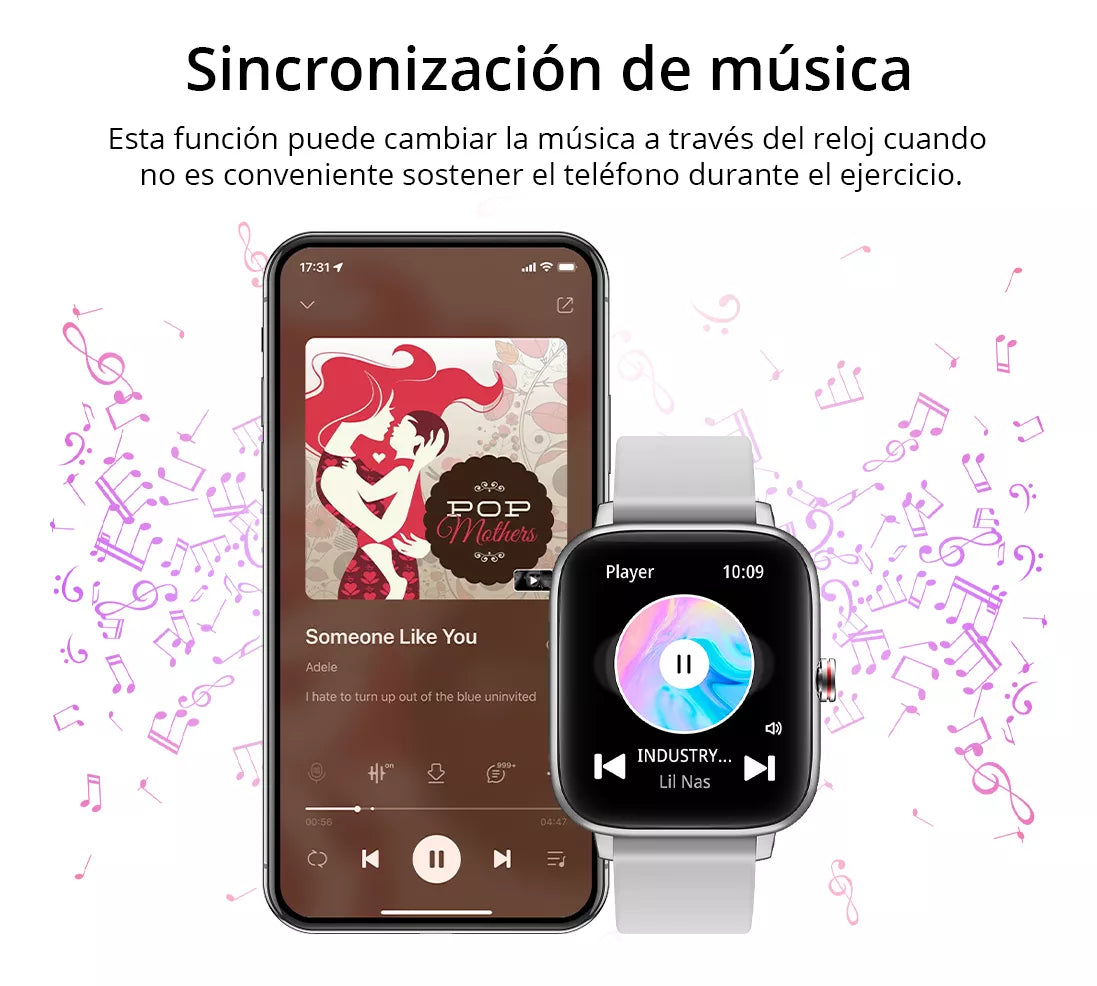 Smartwatch Colmi P8 Max Plateado – Reloj Inteligente Unisex con Llamadas, Salud y Estilo Deportivo