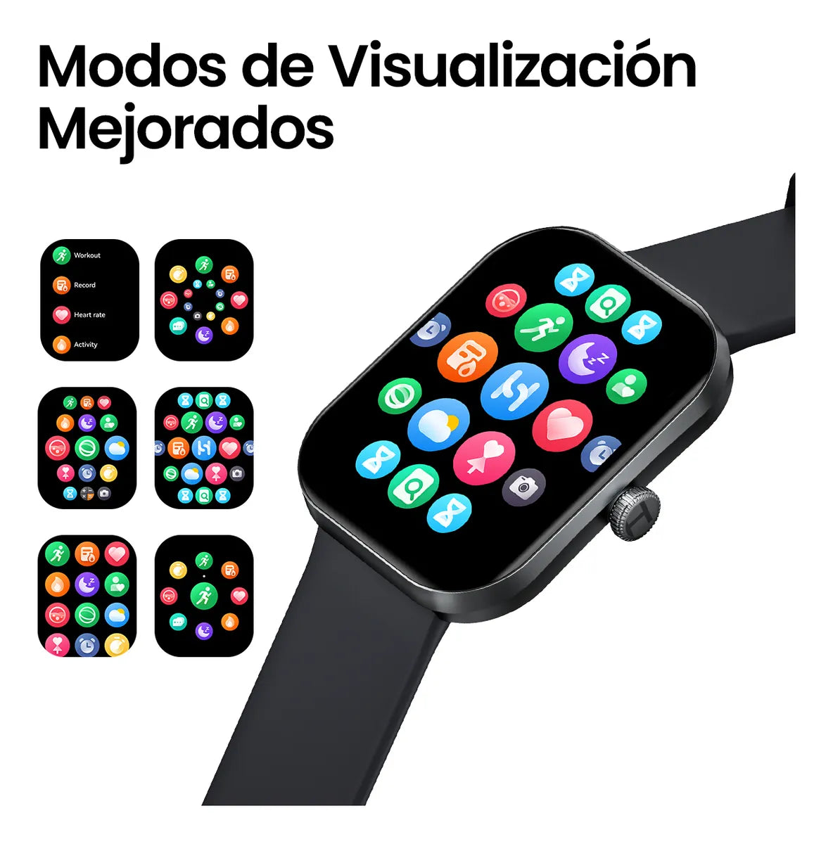 Smartwatch Haylou S6 con Llamadas Bluetooth, Notificaciones de Apps, 127 Deportes y Monitor de Salud – Pantalla HD 2.01"