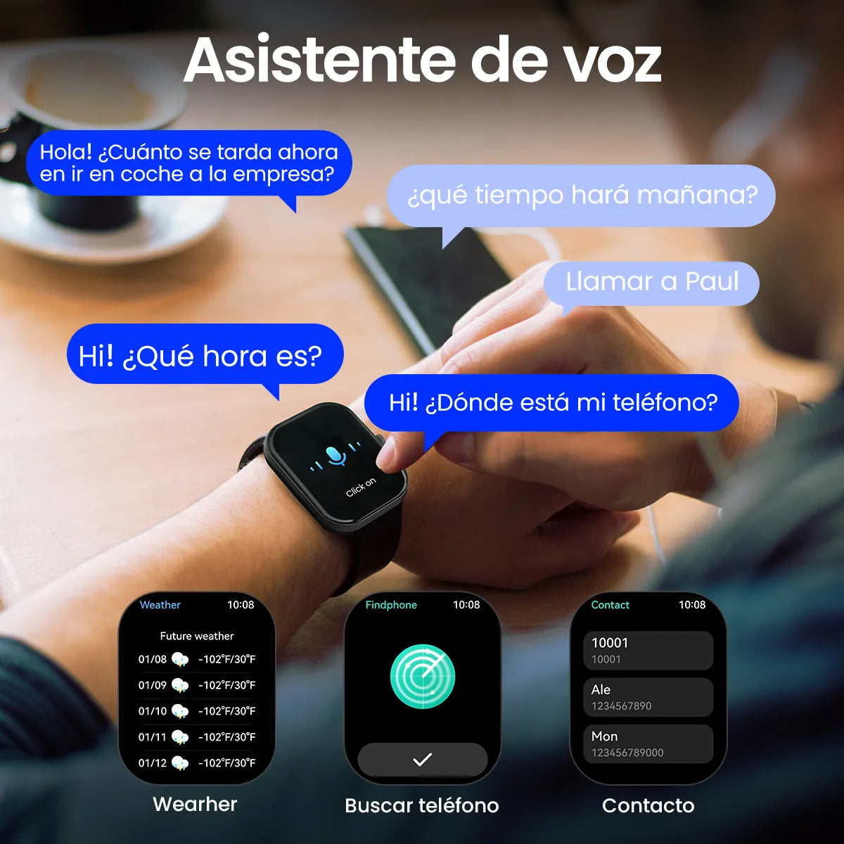 Smartwatch Haylou S6 con Llamadas Bluetooth, Notificaciones de Apps, 127 Deportes y Monitor de Salud – Pantalla HD 2.01"