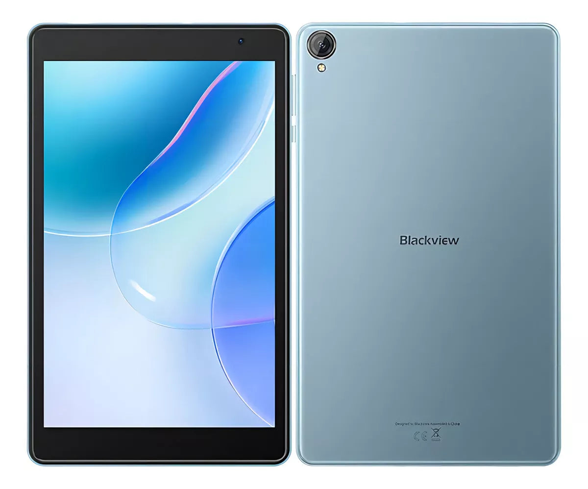 Tablet Blackview Tab50 8 Pulgadas HD 8GB RAM 4GB más 4GB Expansible 128GB ROM Ampliable 1TB WiFi 6 Android 13 Batería 5580mAh Quad Core 2.0GHz Azul
