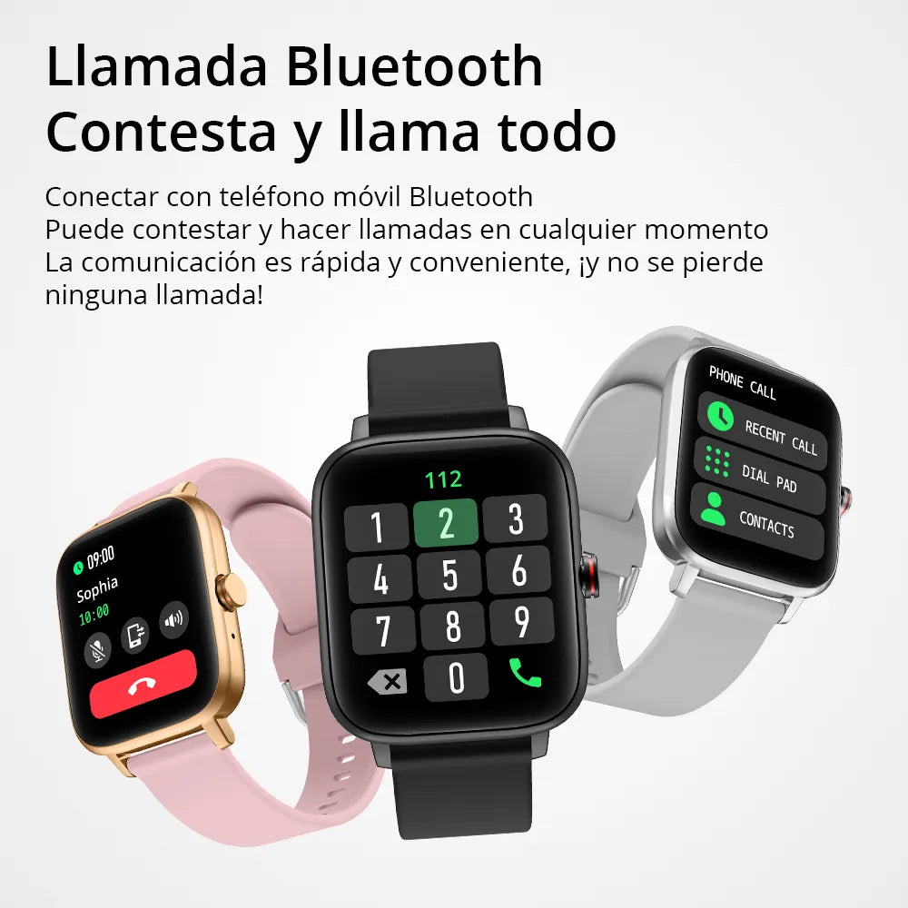 Smartwatch Colmi P8 Max Plateado – Reloj Inteligente Unisex con Llamadas, Salud y Estilo Deportivo