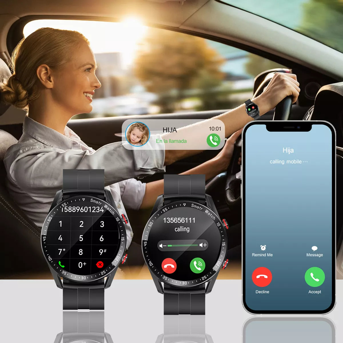 Reloj Inteligente con Llamada Bluetooth Estilo Tecnología y Rendimiento en tu Muñeca