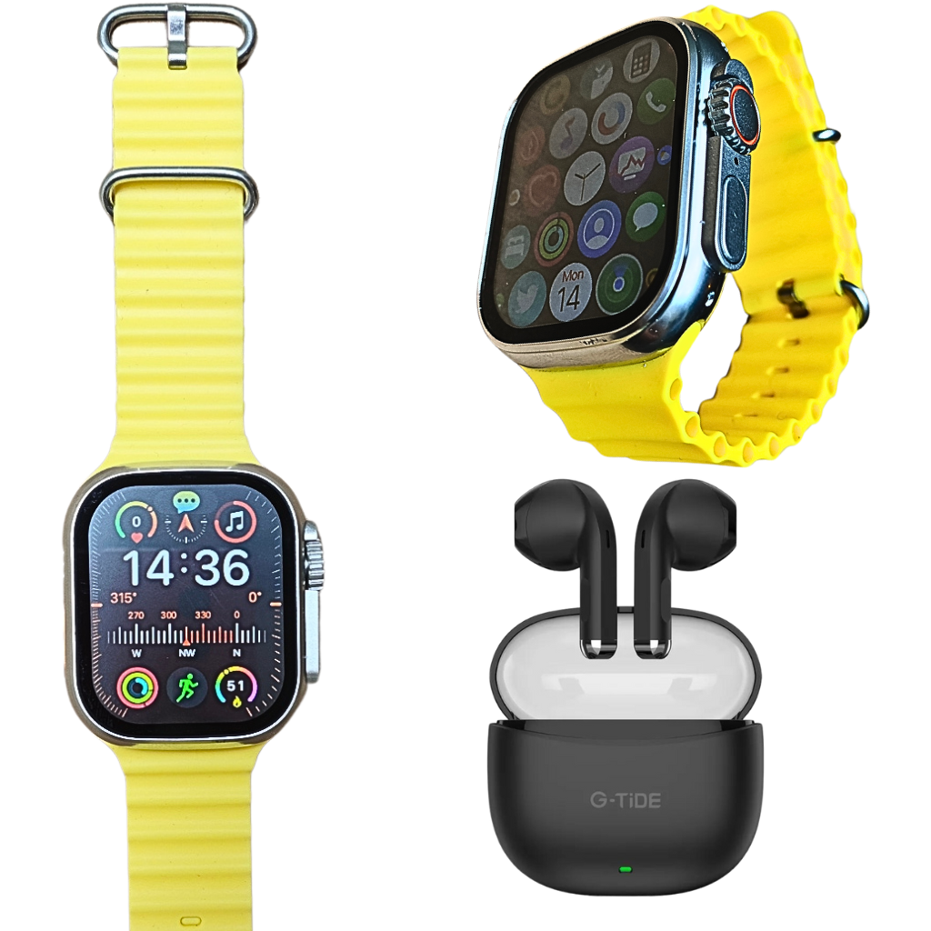 Reloj inteligente Smartwatch T900 ULTRA con Audífonos bluetooth G