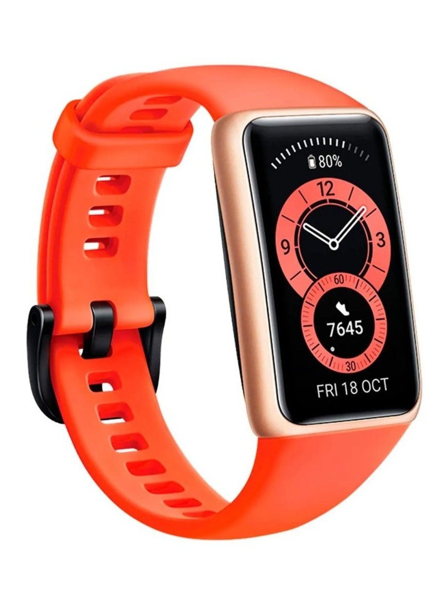 Smart Band Huawei Band 6. 14 Días de batería, Naranja. - Tecniquero