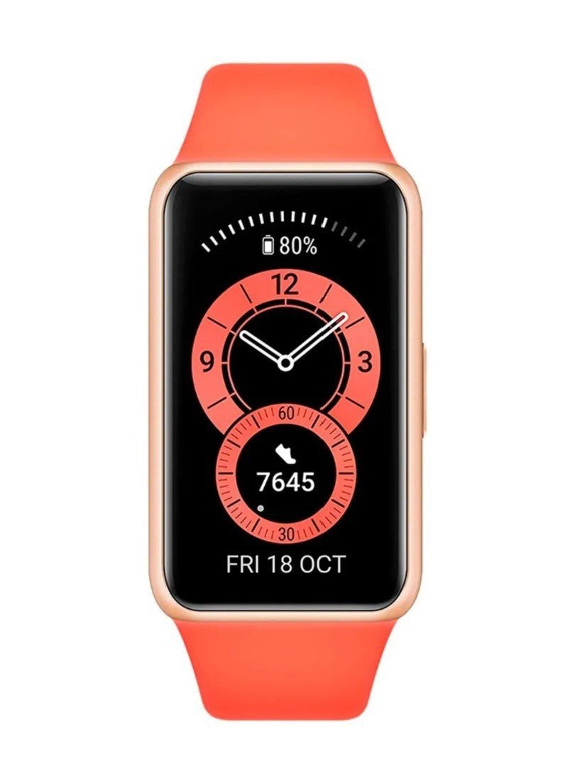 Smart Band Huawei Band 6. 14 Días de batería, Naranja. - Tecniquero