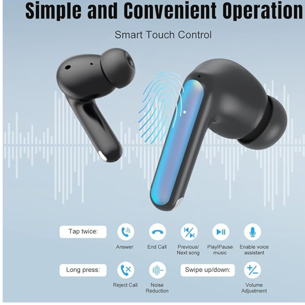 Audífonos Bluetooth  TECNO SONIC cancelación ruido, 22 horas de batería.
