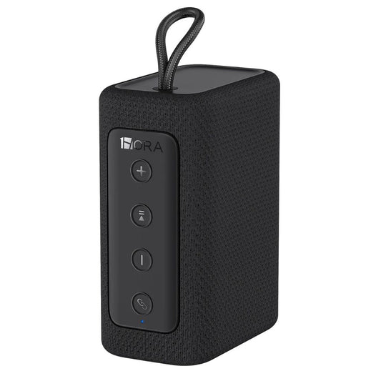 Bocina Bluetooth 1HORA BOC244 Negra Portátil con Sonido Estéreo y TWS
