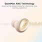 Audífonos Bluetooth 1More Color Buds 2 Cancelación Ruido.18h.Dorados