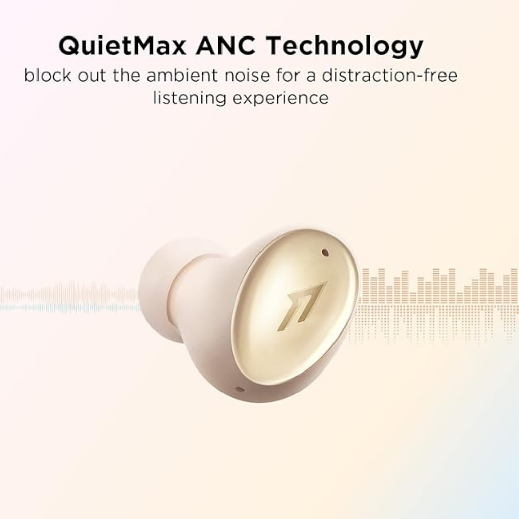Audífonos Bluetooth 1More Color Buds 2 Cancelación Ruido.18h.Dorados