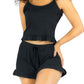 Conjunto de Pijama para Dama, Playera de Verano y Pantalones Cortos, Conjunto de Ropa de Dormir Suave Y Muy Ligera