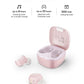Audífonos Inalámbricos Bluetooth 5.3 HTC   Wireless Earbuds con micrófono Incorporado Control Táctil con Graves Profundos para Llamadas, Oficina, Deporte (Rosa)