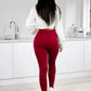 Pack de 2 Leggings Casuales de Mujer de Yoga para Dama y Cintura Alta Pantalones Ajustados con Control de Abdomen no transparentan
