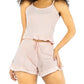 Conjunto de Pijama para Dama, Playera de Verano y Pantalones Cortos, Conjunto de Ropa de Dormir Suave Y Muy Ligera