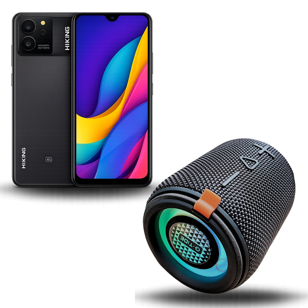 Combo Smartphone HIKING A2 4G + Bocina Bluetooth G-TIDE SV-30 Portátil
