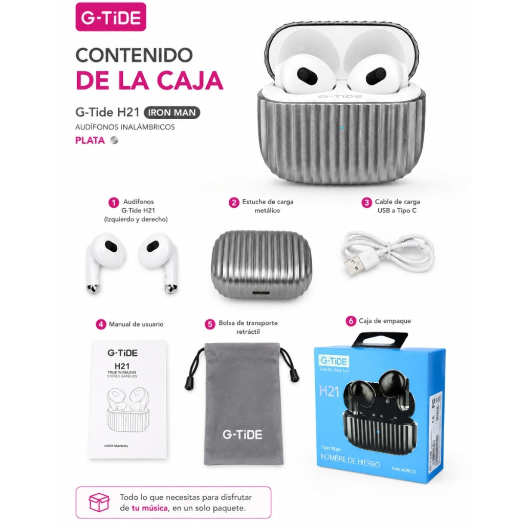 SMARTWATCH REDMI WATCH 5 ACTIVE (PLATA) + AUDIFONOS G-TIDE H21 (PLATA) + BOCINA SANAG M15 (BEIGE)