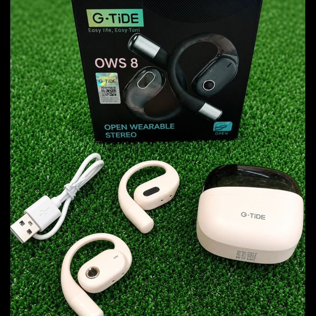 BOCINA SANAG M15 (BEIGE) + AUDÍFONOS G-TIDE OWS 8 (BEIGE) + SMARTWATCH FILWANS GTS MINI (DORADO)