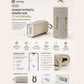 BOCINA SANAG M15 (BEIGE) + AUDÍFONOS G-TIDE OWS 8 (BEIGE) + SMARTWATCH FILWANS GTS MINI (DORADO)