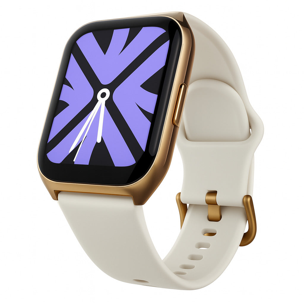 Smartphone XIAOMI POCO C71 4/128 GB (dorado) con Smartwatch FILWANS GTS MINI (dorada) y Bocina 1HORA BOC244 (roja)