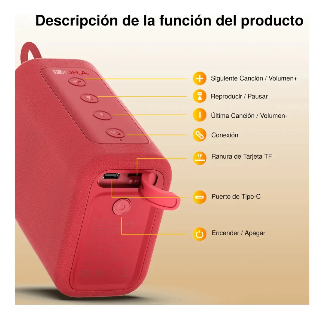 Smartphone XIAOMI POCO C71 4/128 GB (dorado) con Smartwatch FILWANS GTS MINI (dorada) y Bocina 1HORA BOC244 (roja)
