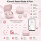 SMARTWATCH FUTUREM DW01 (DORADO) + AUDIFONOS REDMI BUDS 6 PLAY (ROSA) + BOCINA SANAG X6S (ROSA)