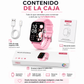SMARTWATCH FUTUREM FM13 (ROSA)+ AUDIFONOS REDMI BUDS 6 PLAY (ROSA) + BOCINA SANAG X6S (ROSA)