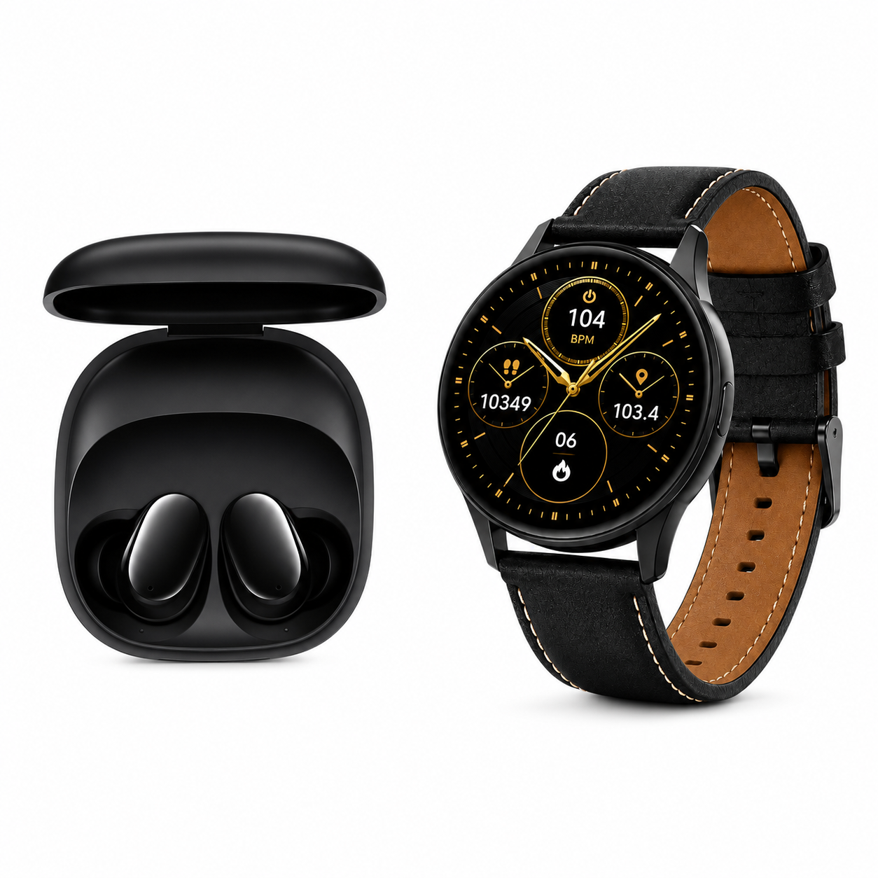 SMARTWATCH G-TIDE R5 (NEGRO) + AUDIFONOS REDMI BUDS 6 PLAY (NEGRO)