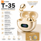 SMARTWATCH G-TIDE S5 PRO (CORREAS: CUERO, MARFIL, NARANJA) + AUDIFONOS HH MORE MINI T-35 (DORADO)