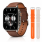 SMARTWATCH G-TIDE S5 PRO (CORREAS: CUERO, MARFIL, NARANJA) + AUDIFONOS REDMI BUDS 6 PLAY (NEGRO)