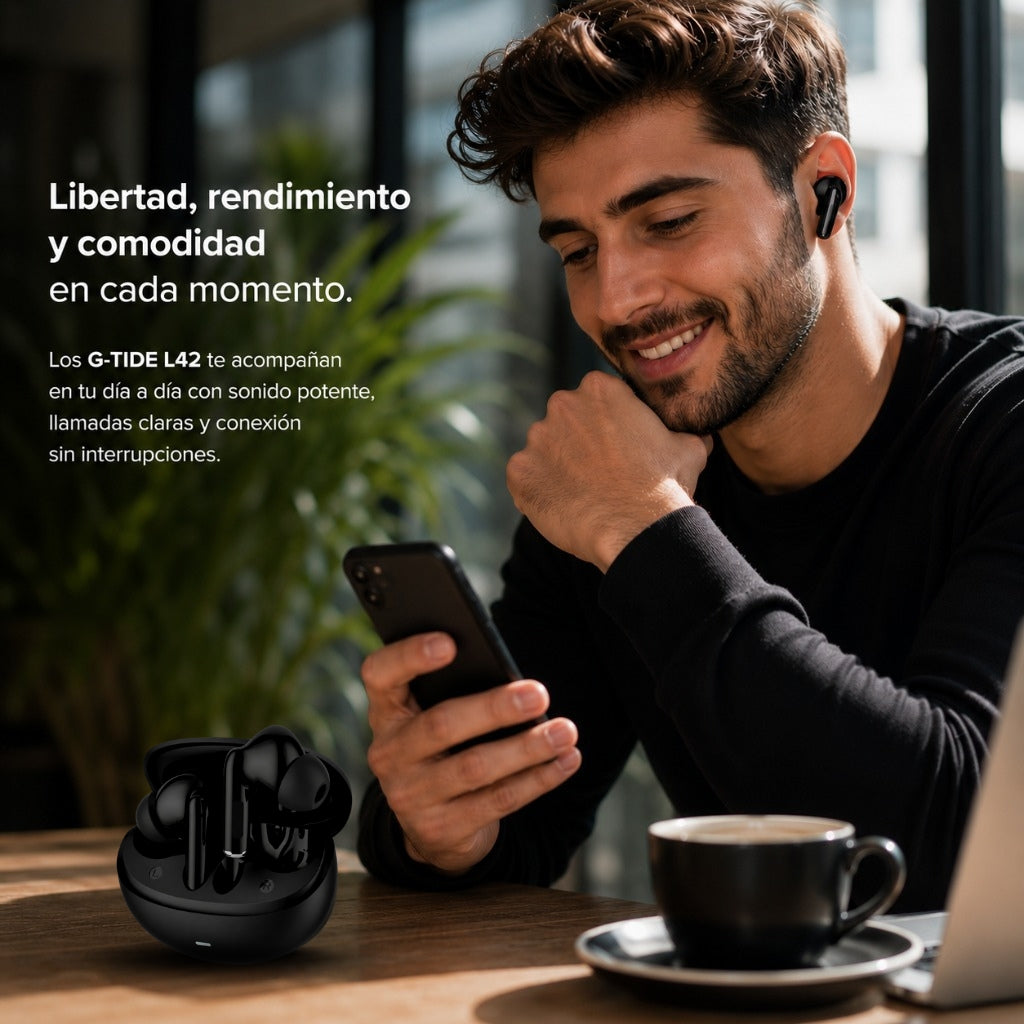 SMARTWATCH WATCH 5 ACTIVE (NEGRA) + AUDIFONOS G-TIDE L42 (NEGRO) + POWER BANCK G-TIDE P1 (NEGRA)
