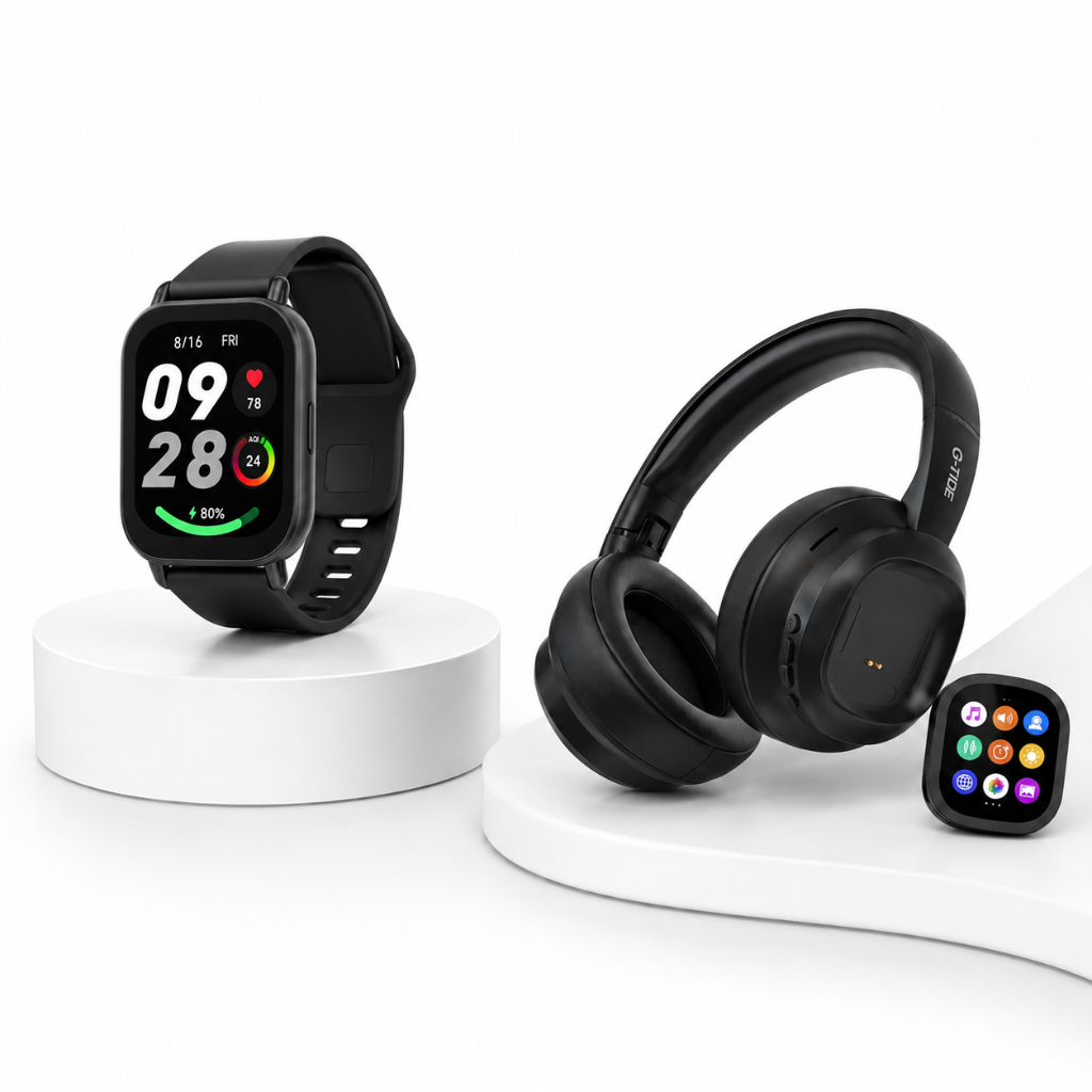 SMARTWATCH REDMI WATCH 5 ACTIVE (NEGRO) + AUDIFONOS G-TIDE FUTURE LOOPS (NEGRO)