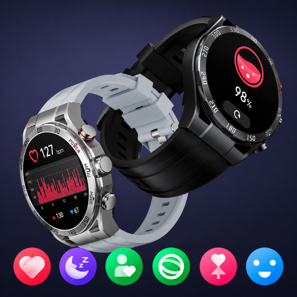 BOCINA XIAOMI SOUND POCKET (AZUL) CON SMARTWATCH FILWANS GTR (PLATA)
