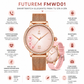 BOCINA XIAOMI SOUND POCKET (ROSA) CON SMARTWATCH FUTUREM DW01 (DORADA)