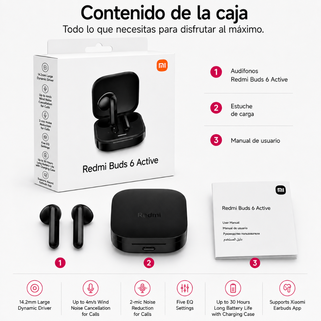 SMARTWATCH FUTUREM K71 ESTILO MILITAR + AUDIFONOS BUDS 6 ACTIVE (NEGRO)