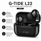 SMARTWATCH FUTUREM KT71 ESTILO MILITAR + AUDIFONOS G-TIDE L22 (NEGRO)